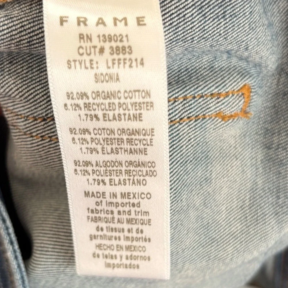 FRAME Le Francoise Flare Sidonia High Rise Jeans LFFF214 Blue 26